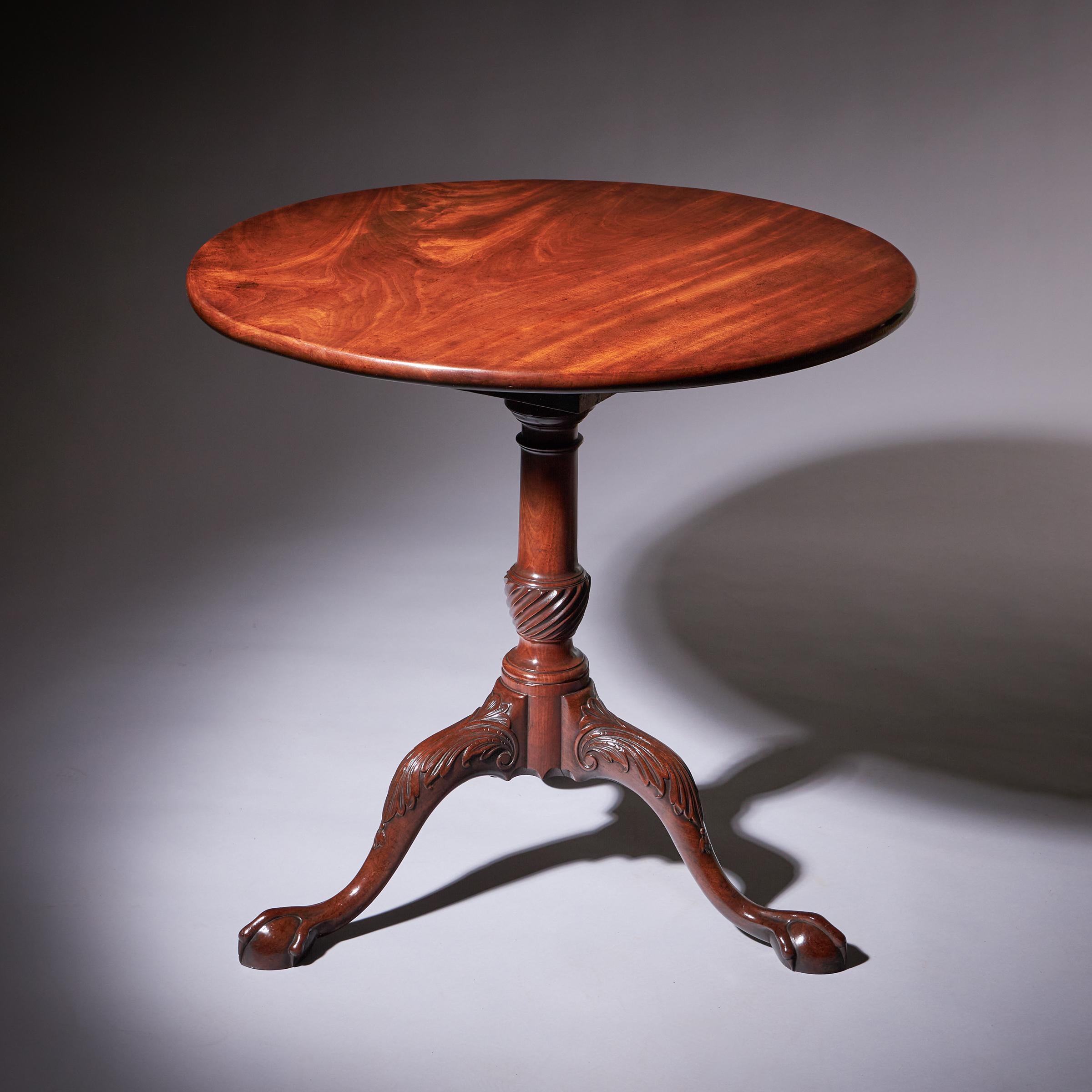 A Fine 18th Century George II Mahogany Tripod Table, Circa 1760 5