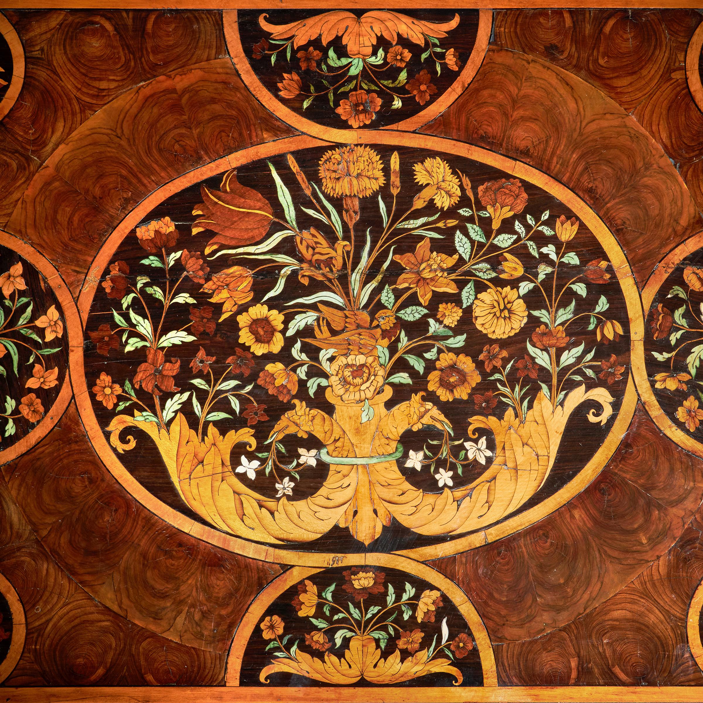 Highly Important 17th Century Charles II Floral Marquetry table by Gerrit Jensen 19