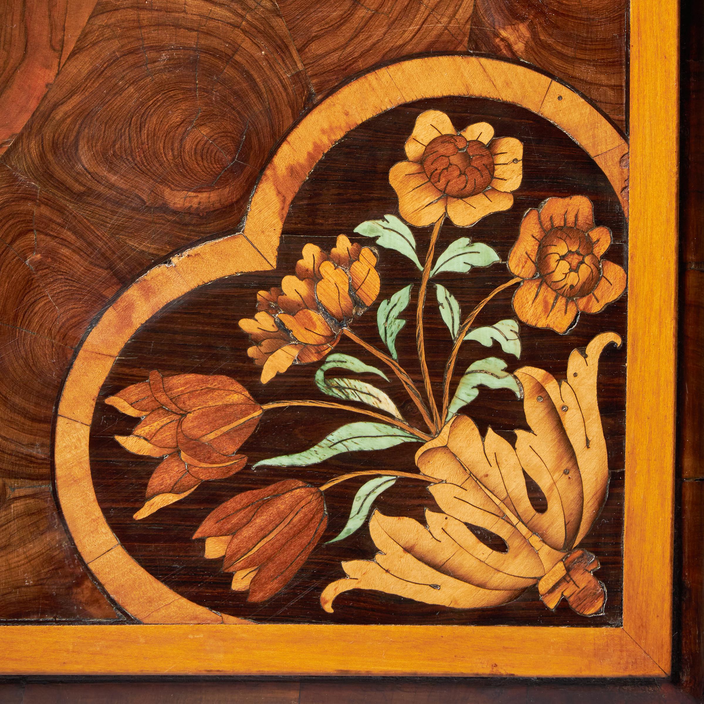 Highly Important 17th Century Charles II Floral Marquetry table by Gerrit Jensen 18