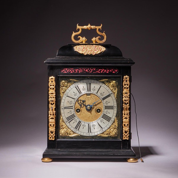 A 17th Century William and Mary eight-day table clock by Isaac Lowndes, 1695
