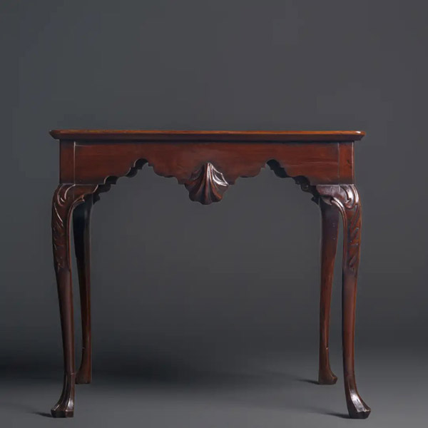A Fine Irish George II Carved Mahogany Side/Silver Table, circa 1740